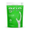 Grin Clean Flosspyx Floss Picks 75 Count Dental Flossers Minty Flavor Recycled Plastic Super Strong Fine Floss Tight Teeth Premium Longer Floss Head Includes Safe Fold-Back Tooth Pick