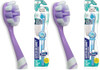 Gurunanda Butter On Gums Toothbrush Ada Accepted With 8000 Ultra Soft Softex Bristles For Sensitive & Receding Gums Perfect For Whiter Teeth 1 Ct (Pack Of 2)