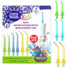 Gurunanda Kids Water Flosser Replacement Tips Compatible With Gurunanda Kids Water Flosser Color-Coded Orthodontic Regular & Short Tips Durable & Easy To Use 6-Count