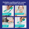 Gurunanda Folding Toothbrush With Built-In Cover Perfect For Travel Hiking & Camping Compact & Portable On-The-Go Toothbrush With Soft Bristles & Ergonomic Handle For Adults & Kids (1 Count)