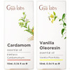 Gya Labs Cardamom & Vanilla Essential Oil Set - Aromatherapy Grade Essential Oils Set - 2X0.34 Fl Oz - Gya Labs