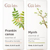 Gya Labs Frankincense Oil & Myrrh Oil For Skin Set - Aromatherapy Grade Essential Oils Set- 2X0.34 Fl Oz - Gya Labs