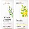 Gya Labs Lemon Verbena Essential Oil For Diffuser & Lemon Essential Oil For Diffuser Set - Aromatherapy Grade Essential Oils Set - 2X0.34 Fl Oz - Gya Labs