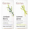 Gya Labs Juniper Berry Essential Oil For Diffuser & Lemongrass Essential Oil For Diffuser Set - Aromatherapy Grade Essential Oils Set - 2X0.34 Fl Oz - Gya Labs