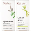 Gya Labs Spearmint Essential Oil For Diffuser & Lemongrass Essential Oil For Diffuser Set - Aromatherapy Grade Essential Oils Set - 2X0.34 Fl Oz - Gya Labs