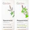 Gya Labs Spearmint Essential Oil For Diffuser & Peppermint Oil For Diffuser Set - Aromatherapy Grade Essential Oils Set - 2X0.34 Fl Oz - Gya Labs