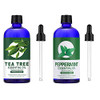 Lagunamoon Peppermint Oil 150 Ml And Pure Australian Tea Tree Essential Oil 150Ml For Diffusers Aromatherapy & Humidifiers