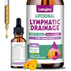 Lamginy Liposomal Lymphatic Drainage Drops 9-In-1 Lymphatic Drainage Supplements For Detox & Cleanse With Echinacea Dandelion Elderberry Burdock Root & Cleavers Immune & Lymph System Support 2 Fl Oz
