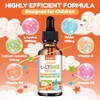 Lamginy L-Lysine Liqud Drops 1000Mg L-Lysine For Kids & Adults With Calcium Complex Gaba Vitamins Skin & Lip Health Immune & Collagen Production Support Non-Gmo Natural Cherry & Orange Flavor 2 Fl Oz