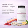 Livingrock Marine Beauty Collagen Complex For Skin Hair & Nails With Type 1 Marine Collagen Hyaluronic Acid Astaxanthin Vitamins C & E 90 Capsules 45-Day Supply