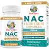 Maryruth'S Organics Nac Supplement N-Acetyl Cysteine 2 Month Supply Nac 1000Mg Per Serving Vegan Capsules Gluthamine Precursor Amino Acid Non-Gmo Gluten Free 120 Count 60 Servings