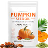 Mcukv Pumpkin Seed Oil With Saw Palmetto 1000Mg Per Serving Cold Pressed Pumpkin Seed Oil Capsules For Hair Scalp Urinary & Prostate SupportPure Virgin With Essential Fatty AcidsNon-Gmo 300Pcs
