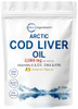 Micro Ingredients Cod Liver Oil 2000Mg Per Serving 360 Softgels Burpless Lemon Flavored Rich In Omega 3 Vitamins A & D3 Epa Dha Wild Caught Arctic Deep Sea Fish Heart Brain & Immune Supplement