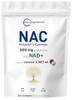 Micro Ingredients Nac Supplement 600Mg With Nad & Coconut Oil 300 Softgels 2-In-1 N Acetyl L Cysteine Plus Nicotinamide Forms Nad Supplements For Women & Men Non-Gmo Gluten Free