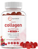 Micro Ingredients Multi Collagen Peptides 120 Collagen Gummies Type IIiIiiVX Protein With Biotin Hyaluronic Acid & Vitamin C Complex Pomegranate & Berry Flavored Sugar Free Non-Gmo