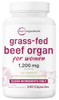 Micro Ingredients Grass Fed Beef Organ Supplement For Women Bovine Beef Liver Kidney Heart & Uterus Tissue 1200 Mg Organ Blend Plus Vitamin C Colostrum & Collagen 240 Capsules No Fillers