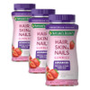 Nature'S Bounty Optimal Solutions Advanced Hair Skin Nails 2X Biotin 80 Strawberry Gummies 40 Total Servings (Pack Of 3)