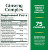 Nature'S Bounty Ginseng Complex Herbal Health Capsules 75 Ea (Pack Of 3)