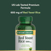 Nature'S Bounty Red Yeast Rice 600Mg 120 Capsules (Pack Of 2)