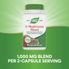 Nature'S Way 5-Mushroom Blend With Lion S Mane Shiitake Reishi Maitake Chaga Mushroom 60 Vegan Capsules