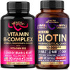 Nutraharmony Vitamin B Complex Capsules & Biotin Softgels