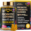Nutraharmony Probiotic Gummies 10B Cfu With Prebiotic Fiber - Digestion & Immune Support - Debloat Stomach & Gut Comfort - Probiotics For Women & Men - Natural Berry Flavor - Vegan & Sugar-Free 60 Gummies