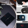 Nutri Fit Digital Scale For Body Weight Precision Bathroom Weighing Scale Step-On Technology High Capacity - 330 Lb Led Display With High Precision Measurements Black