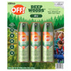 Off Deep Woods Insect Repellent Aerosol Dry Non-Greasy Formula Bug Spray With Long Lasting Protection From Mosquitoes 6 Ounce (Pack Of 3)
