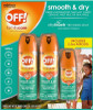 Off Family Care Insect Repellent Smooth & Dry Travel Aerosol Sprays 6 Oz. 2.5 Oz