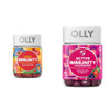 Olly Kids Immunity Gummy Immune Support Wellmune Elderberry Vitamin C Zinc Chewable Supplement Cherry - 50 Count & Gummy Active Immunity Elderberry 45 Gummies (1 Pack) Berry Flavor