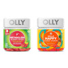 Olly Metabolism Gummy Rings Apple Cider Vinegar Vitamin B12 Chromium & Hello Happy Gummy Worms Mood Balance Support Vitamin D Saffron Adult Chewable Supplement