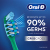 Oral-B Criss Cross Deep Clean Medium Bristles Manual Toothbrush For AdultsTongue Cleaner Multicolour Tooth Brush Set Oral B Dentist Recommended Brand (Family Pack Total 4 Brushes)
