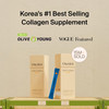 Ownist Triple Collagen Liquid Packets On-The-Go - Peptides With Hydrolyzed Marine Collagen Elastin Hyaluronic Acid And Vitamin For Healthy Skin - Orange Flavor 14 Individual Stick Packs
