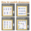 Phieley Dementia Activities For Seniors Matching The Domino Alzheimers Products For Elderly Activity Kits For Dementia Patients Easy Memory Games Busy Board Gadgets s