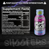 Pump Sauce Shooters Gummy Worms- 2Oz Bottles (Pack Of 12) - Pre Workout No Caffeine Full Spectrum Liquid Gluten Free Vegan Zero Sugar