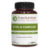 Pure Nutrition Vitamin K Complex K1 K2 2250 Mcg 180 Tab Full Spectrum K Vitamin Supplement With K1 1000Mcg Non Gmo Gluten Free