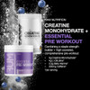 Raw Nutrition Creatine Monohydrate & Grape Pre-Workout Powder Bundle