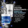 Raw Nutrition Creatine Monohydrate & Blue Raspberry Pre-Workout Powder Bundle