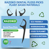 Razoko Biodegradable Dental Floss Picks - Easy Glide For Fresh Breath And Healthy Gums
