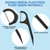 Razoko Biodegradable Dental Floss Picks - Easy Glide For Fresh Breath And Healthy Gums