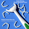 Razoko Dental Flosser Refill Heads Compatible With Listerine Ultraclean Access Flosser Extra Strength Floss For Comfortable Clean Unflavored 120 Count