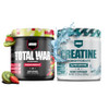 Redcon1 Total War Pre Workout Strawberry Kiwi 30 Servings Creatine Monohydrate 60 Servings Bundle