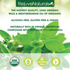 Rejuvenaturals Extra Strength Oil Of Oregano Usda Organic 1 Fl Oz (30Ml Liquid) Wild Mediterranean Oregano Oil. Concentrated Immune Support Drops. Gluten Free Vegan & Non-Gmo. Min 77 Carvacrol