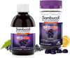 Sambucol Black Elderberry Syrup And Gummies For Kids - Elderberry Supplement With Vitamin C And Zinc Syrup & Chewable Gummies For Children - 7.8 Fl Oz 30 Count Bundle