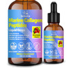 Scibalia Marine Collagen Peptides Liquid Drops Hydrolyzed Multi Type I & Iii Collagen W. Hyaluronic Acid Biotin Vitamin C For Joint Skin Hair & Nail Liquid Marine Collagen High Absorption For Women Men