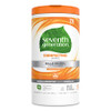 Seventh Generation Disinfecting Multi-Surface Wipes Lemongrass Citrus Scent 70 Wipes