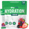Skymd Hydration Greens Electrolytes Powder Packets Low Sugar 15 Calories 12 Vitamins & Minerals Sodium 28 Superfoods For Gut Health Wild Berry 14 Sticks