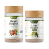 Snap Supplements Heart Health Liver Health Bundle 90 60 Vegetarian Capsules (Packaging May Vary)