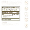 Solgar Gentle Iron (Iron Bisglycinate) 25 Mg - 90 Vegetable Capsules - Non-Constipating Gentle On Your Stomach - Non-Gmo Gluten Free 90 Servings