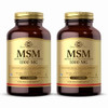 Solgar Msm 1000 Mg - 120 Tablets Pack Of 2 - Supports Joints & Connective Tissue - Non-Gmo Vegan Gluten Free Dairy Free Kosher 240 Total Servings